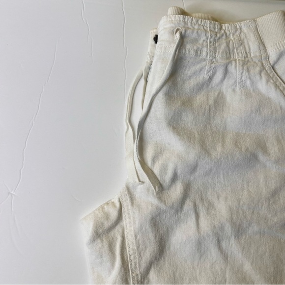 J Jill Linen Blend 55% Capri Crop Pants Part Draw String and Elastic Waist Sz 2P - Picture 8 of 11